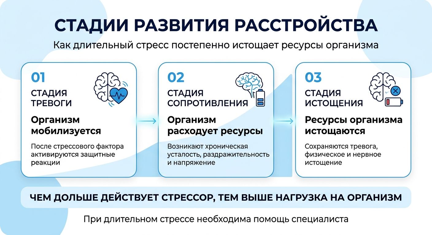 Лечение стресса в Жуковском инфографика